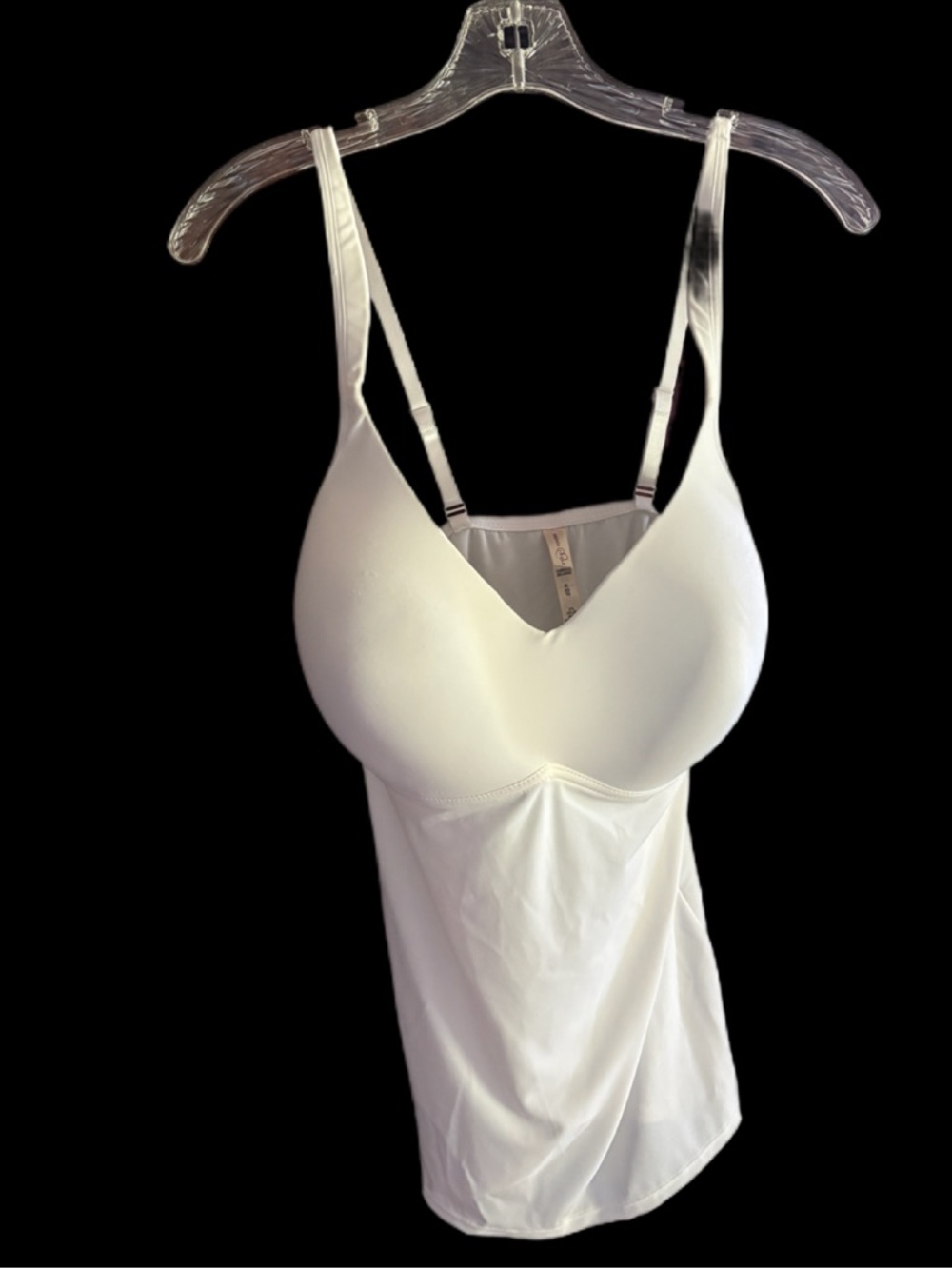 Rhonda Shear White Shaping Camisole with Molded Cups